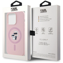 Karl Lagerfeld Silicone Karl&Choupette MagSafe Apple iPhone 14 Pro Max pink