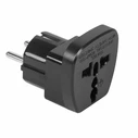 Αντάπτορας Ρεύματος EU σε Universal Μαύρος