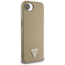 Guess Grained Triangle MagSafe Apple iPhone 17e / 16e brown