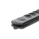 Πολύπριζο Ασφαλείας Qoltec Quick Switch 4 Sockets 1,5m Gray