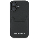 Karl Lagerfeld HC Grained PU Cardslot Metal Elong Apple iPhone 16 black