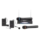 Μικροφώνο Azusa 2 Καναλιών Wireless VHF 2χειρος Η 2πέτου Η 1+1