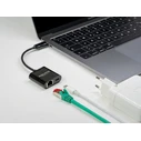 Αντάπτορας Δικτύου USB Delock Type-C σε ethernet RJ45 66644, 1000Mbps, μαύρο