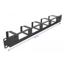 Αξεσουάρ Rack Delock cable management 66659 για rack 19"/1U, 5x γάντζοι, μαύρο