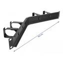 Αξεσουάρ Rack Delock cable management 66667, rack 19"/1U, 4x γάντζοι, γωνιακό, μαύρο