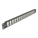 Αξεσουάρ Δικτύου Delock Keystone Patch Panel 66758, 19"/1U, 16x ports, μαύρο