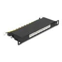 Patch Panel Delock 66870 για καμπίνα δικτύου 10"/0.5U, 8x ports, μαύρο