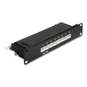Patch Panel Delock 66872 για Καμπίνα Δικτύου 10"/1U, 8X Ports, Μαύρο