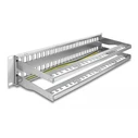 Αξεσουάρ Δικτύου Delock Keystone Patch Panel 66879, 19"/2U, 48x ports, γκρι