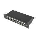 Patch Panel Lanberg 12 Port 1U 10" cat.5e Black