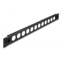 Αξεσουάρ Rack Delock D-Type Patch Panel 66900, 19"/1U, 12x ports, μαύρο