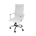 Velco Pro Systems Office Chair White Executive - 55x53x105/115cm - PU Surface