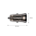 Tech-Protect CC01 2-port Car Charger USB-A, USB-C PD 45W / QC 3.0 Black