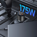 Tech-Protect CC04 3-port Car Charger USB-A, 2xUSB-C PD 175W Black