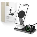 Wireless charger 3w1 Tech-Protect QI15W-A47 3in1 Magnetic MagSafe Wireless Charger Black