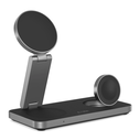 Wireless charger 3w1 Tech-Protect QI15W-A47 3in1 Magnetic MagSafe Wireless Charger Black