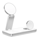 Wireless charger 3w1 Tech-Protect QI15W-A47 3in1 Magnetic MagSafe Wireless Charger White