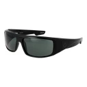 SPY Unisex Sunglasses Logan - Black Grilamid Frame, SPY HD+ Trident Green Lenses, 61/14/127 mm (Model 670939038863)