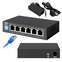 Network Switch Extralink KRIOS PoE 4x Gigabit PoE/PoE+, 2x RJ45 60W