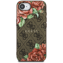 Guess 4G Flowers Print MagSafe Apple iPhone 17e / 16e brown