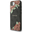 Guess 4G Flowers Print MagSafe Apple iPhone 17e / 16e black