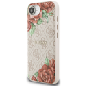 Guess 4G Flowers Print MagSafe Apple iPhone 17e / 16e pink