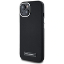 Karl Lagerfeld FW Metal Plate MagSafe Apple iPhone 15 black
