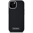 Karl Lagerfeld FW Metal Plate MagSafe Apple iPhone 15 black