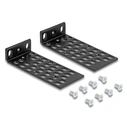 Σετ Βάσεις Τοποθέτησης Delock για Rack 67281, Μαύρο, 2Τμχ