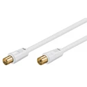 Καλώδιο Κεραίας Goobay 67286, αρσενικό σε θηλυκό, 80dB, 7.5m, λευκό