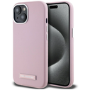 Karl Lagerfeld FW Metal Plate MagSafe Apple iPhone 15 pink