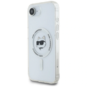 Karl Lagerfeld IML Metal Choupette Head MagSafe Apple iPhone 17e / 16e white