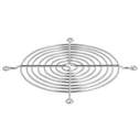 Delock Σχάρα 120mm Ανεμιστήρα 67308 Μεταλλική Ασημί 67308