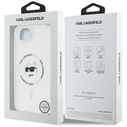 Karl Lagerfeld IML Metal Choupette Head MagSafe Apple iPhone 17e / 16e white