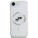 Karl Lagerfeld IML Metal Karl & Choupette Heads MagSafe Apple iPhone 17e / 16e white