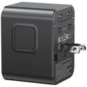 USAMS Travel Adapter CC308 USB-C + USB-A 17W 4in1 US/AU/EU/UK black