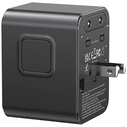 USAMS Travel Adapter CC308 USB-C + USB-A 17W 4in1 US/AU/EU/UK black