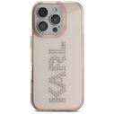 Karl Lagerfeld IML Rhinestones Logo Apple iPhone 16 Pro Max pink