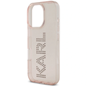Karl Lagerfeld IML Rhinestones Logo Apple iPhone 16 Pro pink