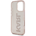 Karl Lagerfeld IML Rhinestones Logo Apple iPhone 16 Pro pink