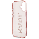 Karl Lagerfeld IML Rhinestones Logo Apple iPhone 16 pink