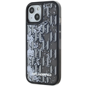 Karl Lagerfeld Liquide Glitter Monogram Gradient Apple iPhone 15 black