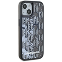 Karl Lagerfeld Liquide Glitter Monogram Gradient Apple iPhone 15 black