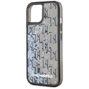Karl Lagerfeld Liquide Glitter Monogram Gradient Apple iPhone 15 black