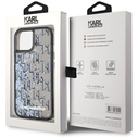Karl Lagerfeld Liquide Glitter Monogram Gradient Apple iPhone 15 black
