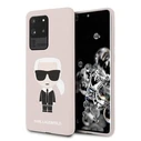 Karl Lagerfeld KLHCS69SLFKPI Samsung Galaxy S20 Ultra hardcase pink Silicone Iconic