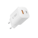 Tech-Protect NCM33W 2-port USB-A, USB-C Network Charger PD 33W / QC3.0 White