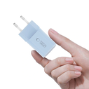 Tech-Protect NCM33W 2-port USB-A, USB-C Network Charger PD 33W / QC3.0 Baby Blue