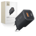 Tech-Protect NCM33W 2-port USB-A, USB-C Network Charger PD 33W / QC3.0 Black