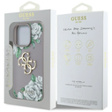Guess Grained Roses Big 4G logo Apple iPhone 16 Pro Max purple